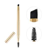 Double-Sided Retractable Eyebrow Brush Travel Eyelash makeup brush